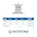 Patient Aid Full Body Solid Fabric Lift Sling - Soft Padded Polyester Weave - Comfy and Safe Lifting for The Elderly, Bariatric, and Non-Weight-Bearing - Large, 450lb. Maximum Carrying Capacity