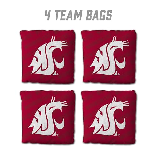 YouTheFan NCAA Washington State Cougars Set of 4 Cornhole Bags by YouTheFan - Used condition - Image 2
