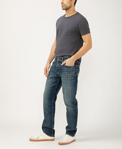 Silver Jeans Co. Mens Eddie Classic Athletic Fit Tapered Leg Jeans2