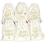 Réutilisables à l'infini : Les sachets cadeaux peuvent être réutilisés chaque année, ce qui préserve l'environnement et le porte-monnaie.