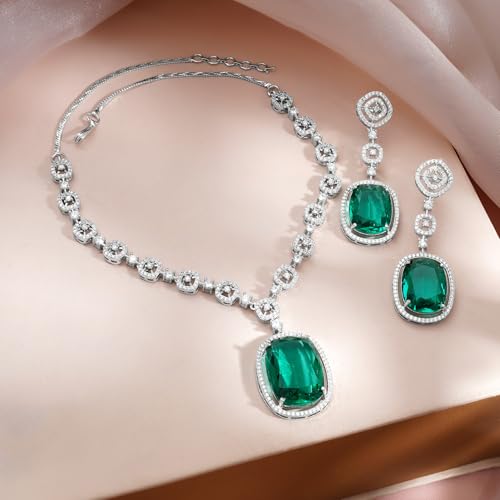 Image of Rubans Necklace Set American Diamond Zirconia Jewellery Gift for Women & Girls