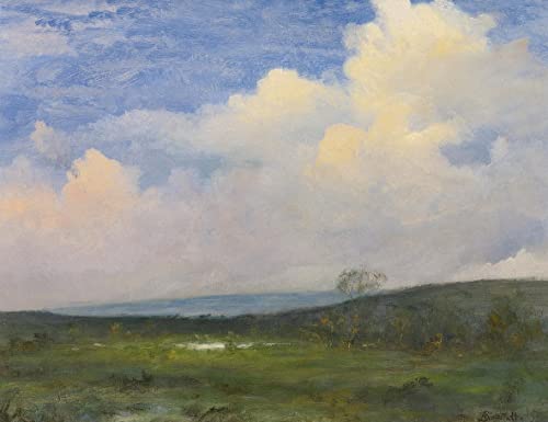 Peinture murale Nuages sur la Californie pour habiller un grand mur vide de salon 60x90cm