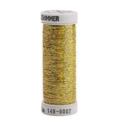 Hilo metálico Sulky Sliver 250 yardas dorado miniatura 1