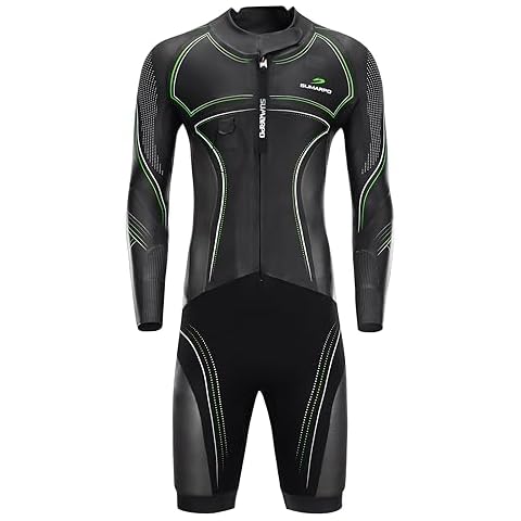 SUMARPO Swimrun Wetsuits for Men, Long Sleeves Yamamoto Neoprene, Open Water Swimming, Keep Warm, Buoyancy, M Cover