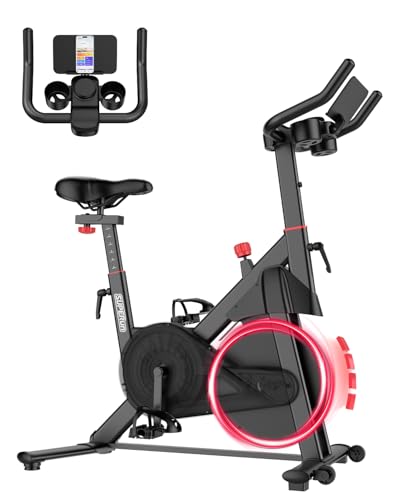 Superun Heimtrainer Fahrrad mit Verstellbarem Magnetwiderstand, Ergometer...