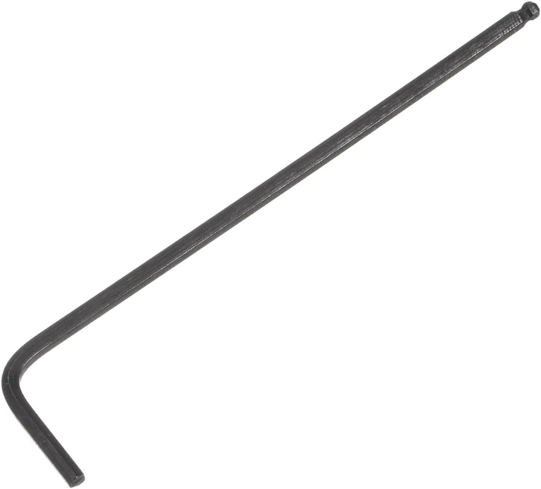 uxcell 10mm Ball End Hex Key Wrench, L Shaped Long Arm CR-V Repairing Tool