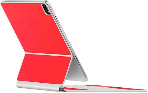 Vista 90 de SopiGuard Skin for 2021 Magic Keyboard Case 12.9 - Adhesivo de vinilo de precisión de borde a borde superior, teclado y panel trasero (gris carbono)