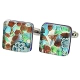 solid silver cufflinks engraved heavyweight NOUS SOUTENONS NOS PRODUITS : Glass Of Venice est un fournisseur américain de verre de Murano authentique depuis 2008. Nous travaillons directement avec plus de 40 usines de verre de Murano différentes sur l'île de Murano à Venise, en Italie. Les musées, les galeries, les collectionneurs d'art verrier et les décorateurs d'intérieur nous font confiance pour fournir de beaux bijoux en verre de Murano authentique, des décorations de table, des accessoires pour la maison et d'autres types de verre d