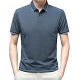Men Summer Short Sleeve Poloshirt Men Classic Solid Colors Slim Fit Tops Men Business Casual T-Shirt