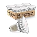 Lumiverse GU10 LED Bulb, Non-dimmable 4W (50W Equivalent) 100 Degree Flood Beam 2700K Soft White, Halogen Replacement for Kitchen, Range Hood, Living Room, Bedroom, 6 Pack