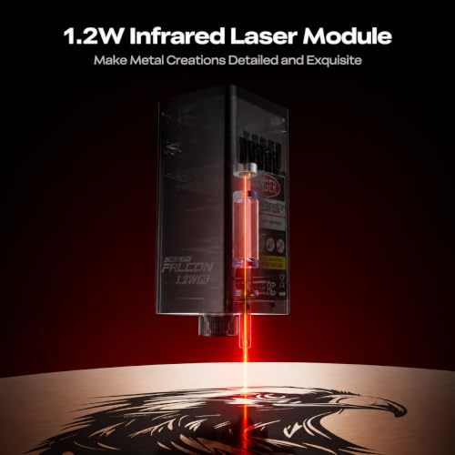 Image of Creality Falcon A1C 1.2W IR Laser Module, Infrared Laser Engraving Module for Metal & Plastic, Swap Lasers in Seconds Without Tools, Ideal for Personalized Engraving on Jewelry, Stainless Steel etc