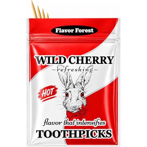 Wild Cherry Flavored Hot Cinnamon Toothpicks - 100ct