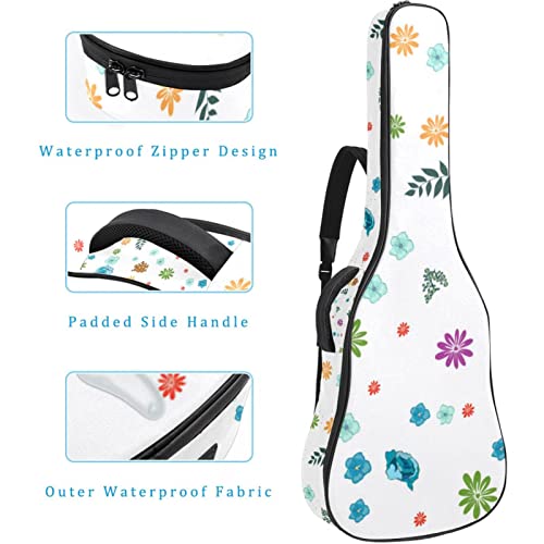 Housse pour guitare acoustique – Motif floral et feuilles – Bleu – 1 cm d’épaisseur – Étanche – 101,6 cm – 104,1 cm d… - Les Beatles, Paul McCartney, John Lennon, RIngo Starr, George Harrison Housse pour guitare acoustique - Motif floral et feuilles - Bleu - 1 cm d'épaisseur - Étanche - 101,6 cm - 104,1 cm d… – Image 5