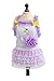 Rdc Pet Luxury Dog Dress Summer Puppy Dog Princess Dresses Dog Wedding Dress Evening Dress,Tutu Lace Skirt with Stylish Swan Printed for Small Medium Dog Girl (S, Purple)