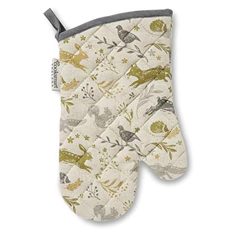 Cooksmart Woodland Heat Resistant Oven Gloves Cover