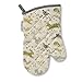 Price comparison product image Cooksmart British Designed Oven Gloves | Modern Design Gauntlet Oven Gloves Heat Resistant | Oven Mitt or Baking Gloves Perfect For Modern Kitchens - Woodland