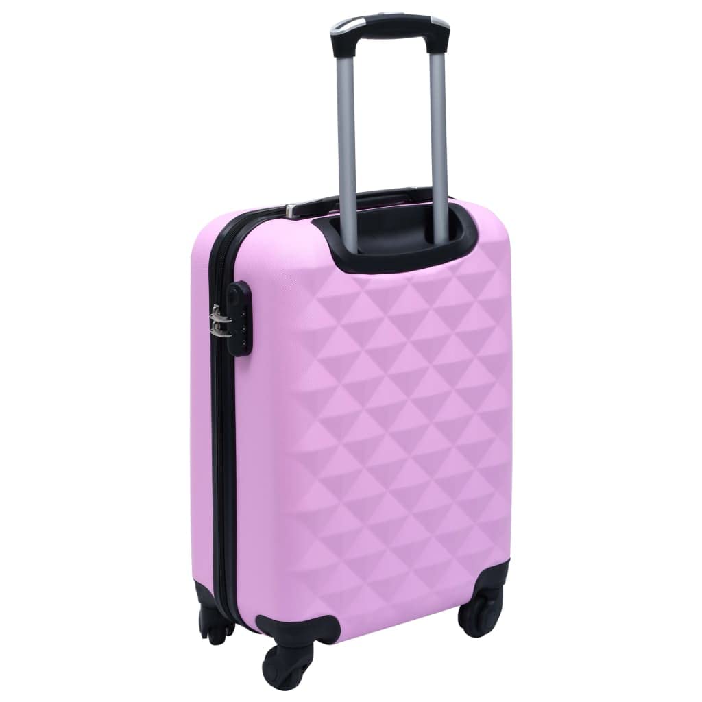 Twarde etui na kółkach z tworzywa ABS, bagaż podręczny 55 x 36 x 22 cm z zamkiem szyfrowym, pasem do pakowania, kółkami 360 stopni i uchwytem, do lotu, pociągu, hotelu, na urlop i podróż