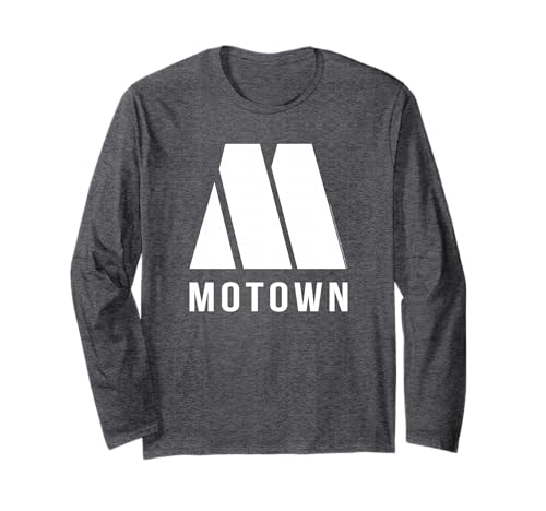 Official Motown Records White Logo Soul Retro Vintage Long Sleeve T-Shirt