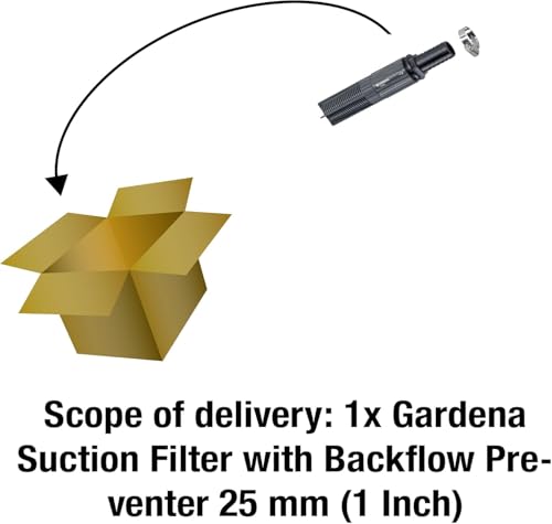 Filtre d'aspiration GARDENA avec clapet anti retour Ø25 mm filtre pour raccordement au tuyau d'aspiration 1727 20 - vue 7