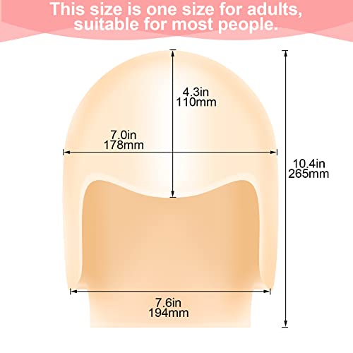 image for PAGOW 2pcs Makeup Latex Bald Cap, Halloween Cosplay Head Wig Caps Acce