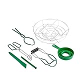 Cabilock 1 Satz Satz JAM -Making -Werkzeugset Bausatz Konservenzange für Marmelade Konservenset Konservenzubehör Dosen-Kits Einmachset für Einsteiger Rostfreier Stahl Green