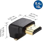Cable Matters Boîte de combo 270 Degré et 90 Degré HDMI Adaptateur (angle droit) HDMI) avec 4K et HDR Appui