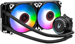 GOLDEN FIELD SF240 RGB All-in-One 240mm Liquid CPU Cooler Radiator Water Cooling Cooler System for Intel AMD