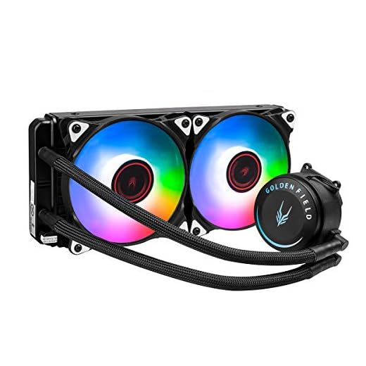 GOLDEN FIELD SF240 RGB allt-i-ett flytande CPU-kylare med 240 mm radiator vattenkylarsystem AMD Intel CPU vattenkylare