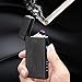 Arc Lighter USB Rechargeable Electric Lighters Windproof Flameless Lighter Arc Plasma Lighter with LED Battery Indicator (Black)