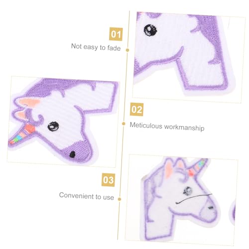 Patchs tissu licorne brodés et nacrés pour customiser les vêtements - 6
