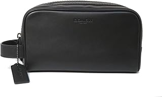 COACH(コーチ)セカンドバッグ トラベルポーチ CAT30 QB/BK レザー スモール 746 黒 BLK [並行輸入品]
