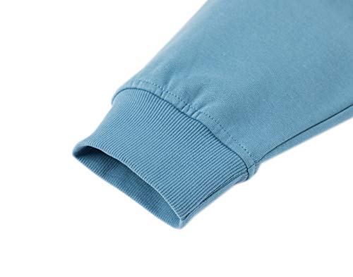 Deespace Men's Hoodie Soft Brushed Fleece Hooded Sweatshirts Full Zip Up Hoodie (S-3Xl)(Stone Blue, 01 S) #TOP5