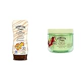 Hawaiian Tropic Silk Hydration Protective Sun Lotion Sonnencreme LSF 30, 180 ml, 1 St + After Sun Body Butter Exotic Coconut, 200 ml, 1 St
