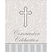 8-Count Communion Celebration Invitations, Silver Devotion Cross