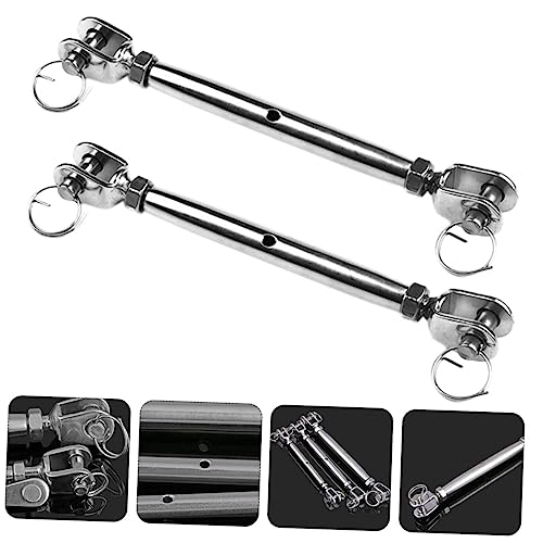 Luxshiny 2pcs Tensores de Acero Inoxidable para Cables de Tensión miniatura 5