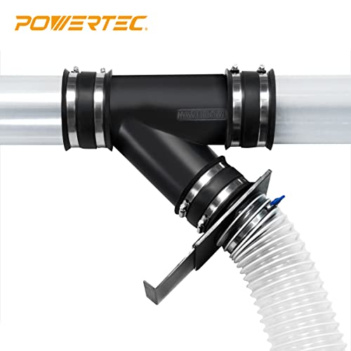 POWERTEC 2-1/2 Inch Y Fitting for 2 1/2 Inch Dust Collection Hose - Image 3