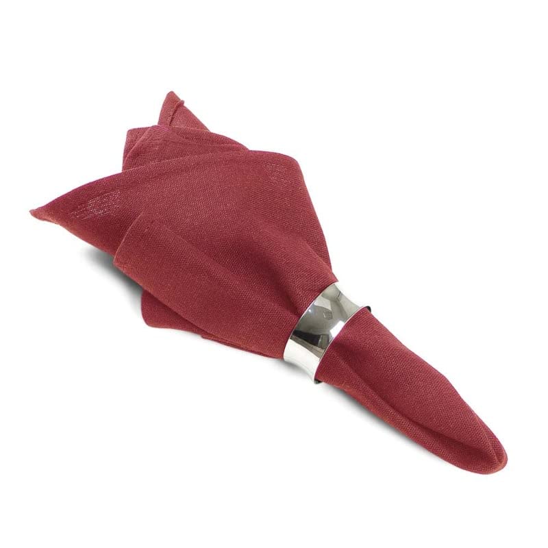 Serviettes de Table Bordeaux 100 Pièces 40x40cm Coton