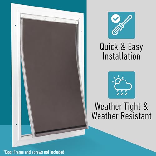 Evergreen Pet Provides Additional Massive Alternative Canine Door Flap – Suits Petsafe PAC 11-11040 – Versatile Doggy Door Flap for Small, Medium, and Massive Canines and Cats – Climate Resistant and Simple to Set up Evergreen Pet Provides Additional Massive Alternative Canine Door Flap – Suits Petsafe PAC 11-11040 – Versatile Doggy Door Flap for Small, Medium, and Massive Canines and Cats – Climate Resistant and Simple to Set up