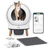 PetSafe ScoopFree SmartSpin Self-Cleaning Litter Box Bundle, White