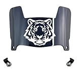 Customize Your Team Logo - Black Dark Tint Mini Football Helmet Visor Shield with Clips - Fits All Major Brand Miniature Helmets - Mini Visor ONLY