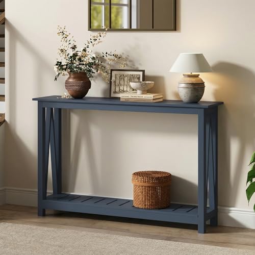 ChooChoo Farmhouse Console Table Narrow Sofa Table for Entryway 40 Inch