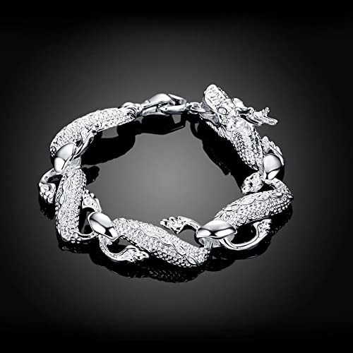 Bracelets à chaîne noire pour hommes en acier inoxydable chic - 3