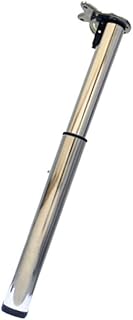 IUYJVR Patas de Mesa de Metal Cromado para pulir, Patas de Mesa de Centro telescópicas Plegables, para Mesa de Comedor, Patas de Soporte, Patas de Muebles Ajustables, con Tornillos (90 cm / 35,4 PU