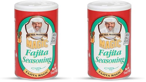 Image of Chef Paul Fajita Magic Seasoning Blends | Authentic Mexican Spice Mix | Taco & Fajita Seasoning | No MSG & Gluten Free | Perfect for Tacos, Enchiladas, Nachos & Refried Beans| 5 Oz (Pack of 2)