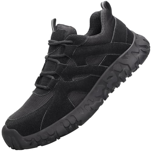 Image of Steel Toe Shoes for Women Men - Lightweight Slip Resistant Safety Work Shoe with Impact & Puncture Resistance for Protection
