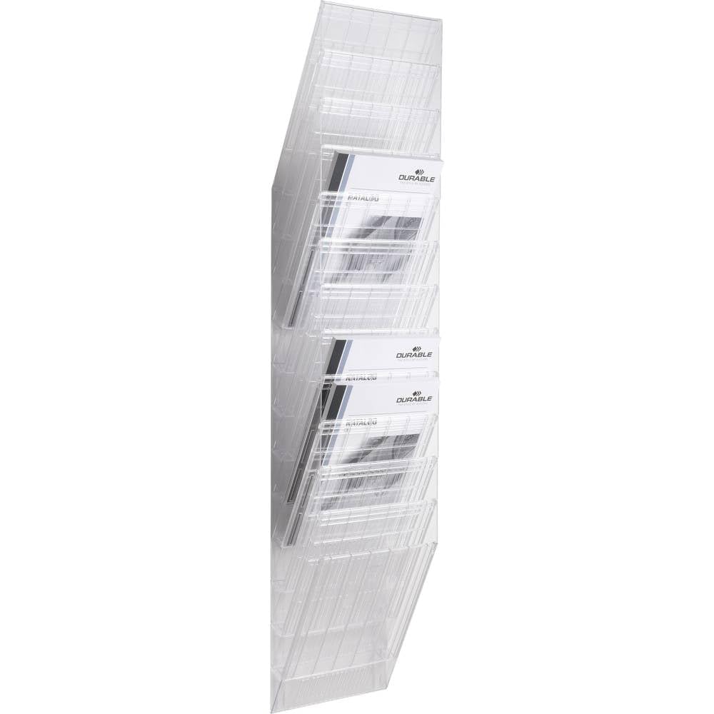 Durable FLEXIBOXX 12 Wall Mounted Literature Holder - A4 Portrait -