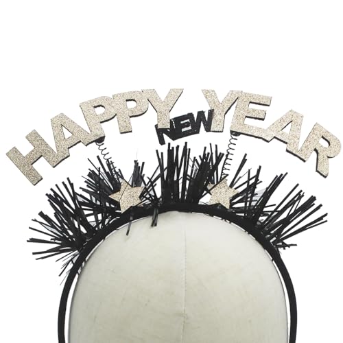 BinaryABC Happy New Year Headband Tiara,New Year Eve Hair Accessories,2025 New Years Party Favors Supplies - Image 4