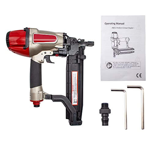 Pneumatic Stapler Air Nail Gun 160Pcs 6-8KGF/CM2