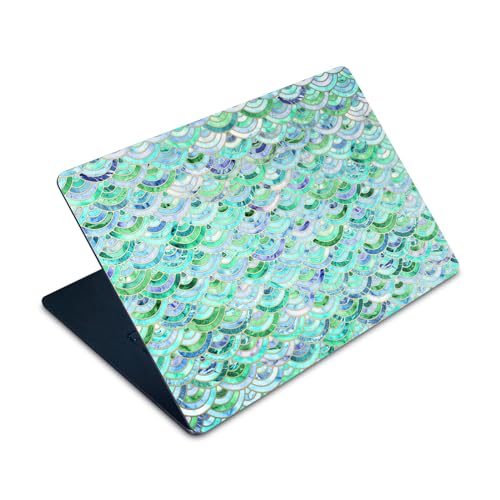 Autocollant MacBook Air 15 M2 motif marbre quartz vert vinyle haute précision