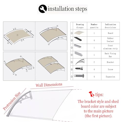 Toldo de aleación de aluminio para ventana con acabado resistente a UV 7